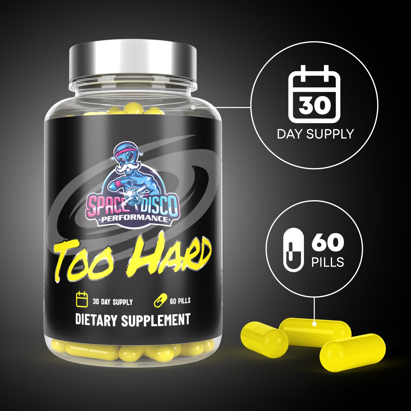 TOO HARD MALE ENHANCEMENT SUPPLEMENT - 60 count